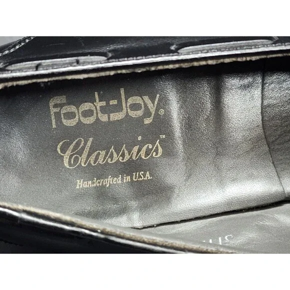 FootJoy Classics Men's Black Leather Tassel Loafer Shoes Size 11D Style 75309 - Picture 13 of 13